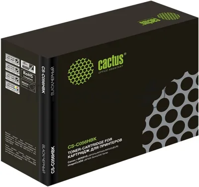 Картридж лазерный Cactus CS-C056HBK черный (21000 стр.) для Canon imageCLASS LBP320 Series/540 Series