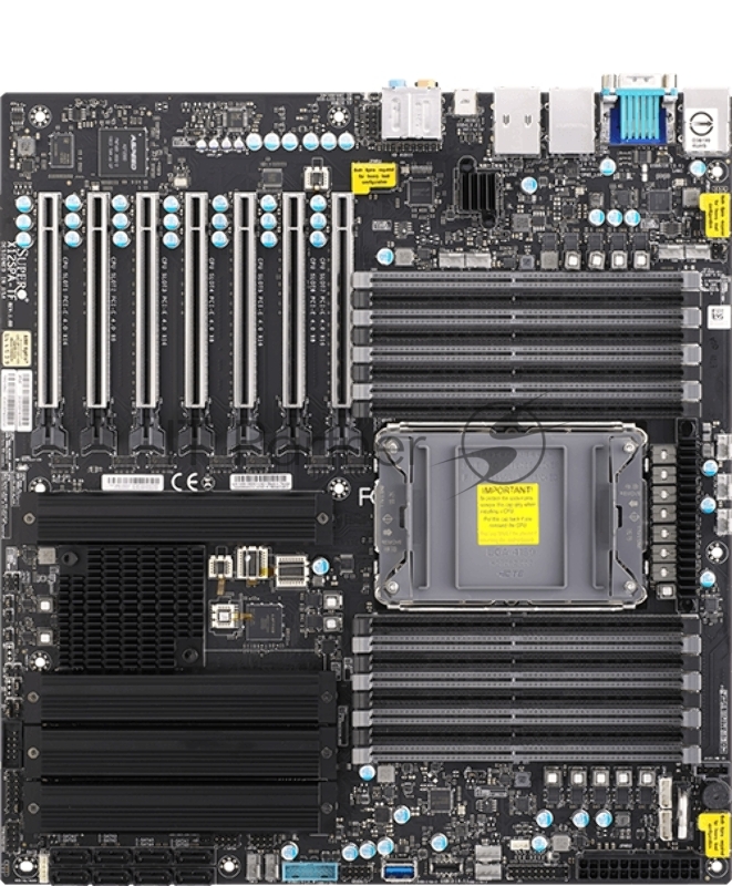 Материнская платая SuperMicro MB Single Socket LGA-4189 (Socket P+) supported/Up to 4TB 3DS ECC RDIMM/4 PCI-E 4.0 x16/3 PCI-E 4.0 x8/Single LAN