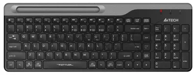Клавиатура беспроводная A4Tech Fstyler FBK25, USB, Bluetooth/Радиоканал, черный/серый