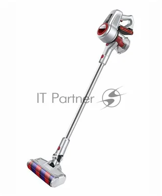 Пылесос вертикальный Sharp ECSB72RS серебристый/красный, питание от аккумулятора, 95 Вт, уборка сухая, пылесборник 1 л, работа от АКБ max 36 мин