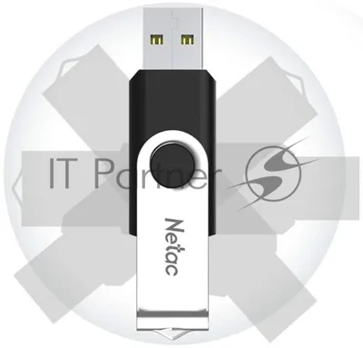 Флешка USB Netac U505 (NT03U505N-128G-30BK), 128Gb, USB 3.0, R/W 110/45, черный/серебристый