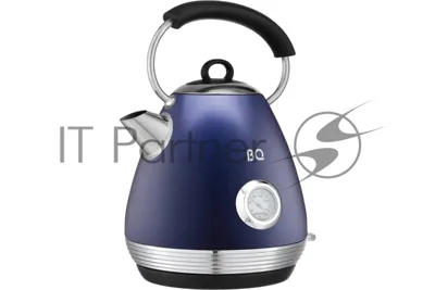 Электрочайник BQ KT1826SW синий, 1.7 л, 2200 Вт, скрытый нагревательный элемент