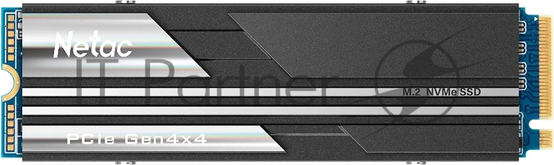 Накопитель SSD Netac NV5000, 500Gb, M.2 2280, PCIe 4.0 x4, NVMe, R/W 5000/2500, с радиатором