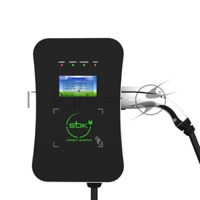 Зарядная станция S'OK Green Energy M3W Series Wallbox EV Charger SM3W10732542-7wf, 1-phase,7kw (32a/220v), ocpp 1.6j, rfid, wifi, lan, ip54, кабель 7.5м