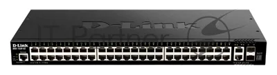Коммутатор D-Link DGS-1520-52/A1A, 48×1 Гбит/с + 2×10 Гбит/с Base-T + 2×10 Гбит/с SFP+, управляемый