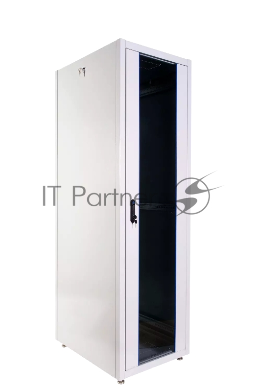Шкаф коммутационный ЦМО (ШТК-Э-42.8.8-13АА) напольный 42U 800x800 мм пер. дв. стекл металл 2 бок. пан. 710 кг серый 715 мм 105 кг