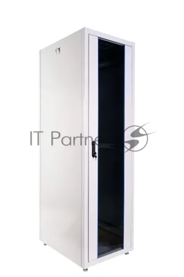 Шкаф коммутационный ЦМО (ШТК-Э-42.8.8-13АА) напольный 42U 800x800 мм пер. дв. стекл металл 2 бок. пан. 710 кг серый 715 мм 105 кг