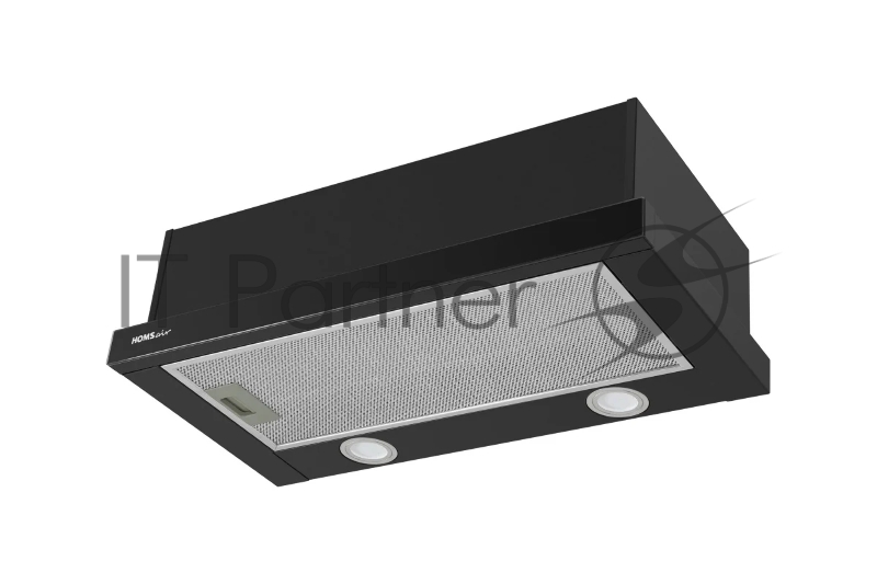 Вытяжка телескопическая HOMSair Flat 60 Glass черный, 60 см, 520 куб. м/ч, 45 дБ