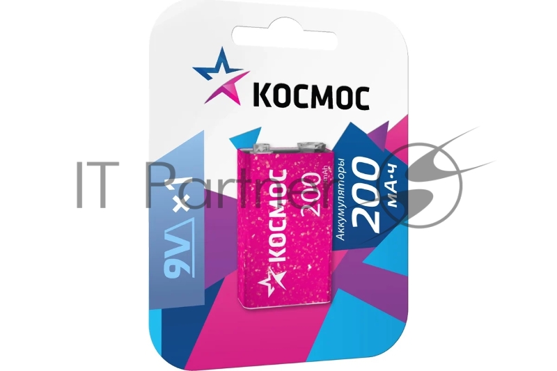 Аккумулятор Космос KOCNI-MH6F22 (200mAh) 6F22 200 мАч 1BL (блист.1шт)
