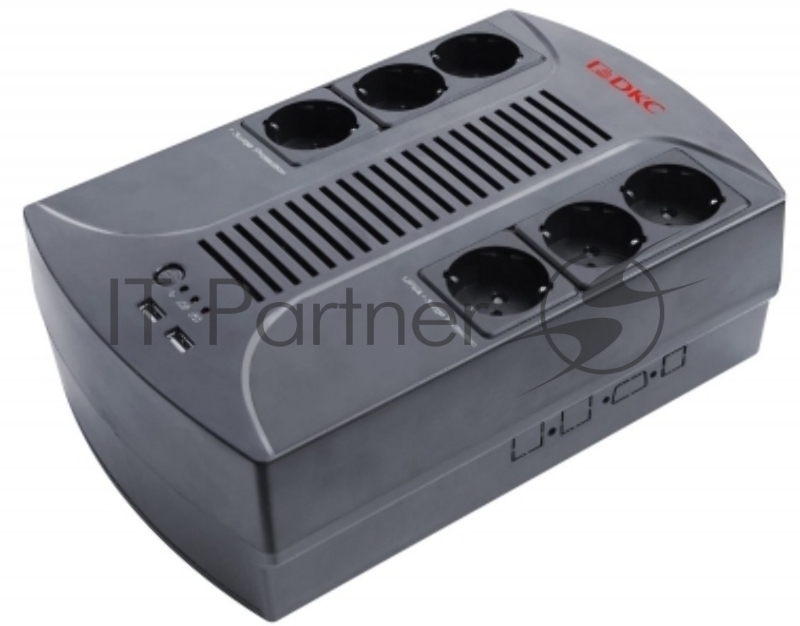 Источник бесперебойного питания DKC INFOPDU600 / 600 ВА / 360 Вт / 6 x CEE 7 (евророзетка)