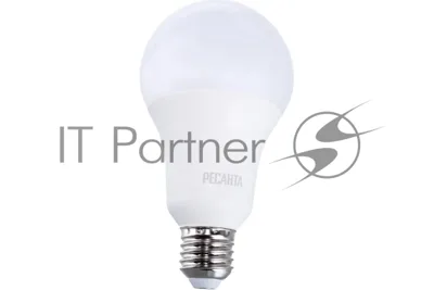 Лампа светодиодная Ресанта LL-R-A80-20W-230-3K-E27 груша, 20 Вт, тепл., Е27