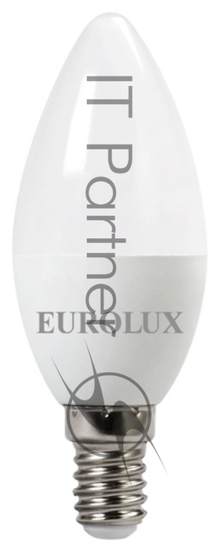 Лампа светодиодная EUROLUX LL-E-C37-7W-230-4K-E14 свеча