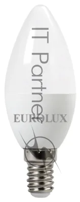 Лампа светодиодная EUROLUX LL-E-C37-7W-230-4K-E14 свеча