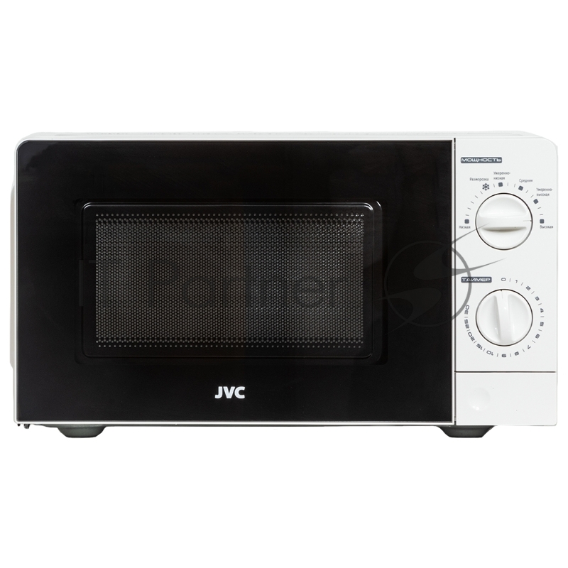 Микроволновая печь JVC JK-MW123M белый, 20 л, 700 Вт, переключатели - поворотный механизм