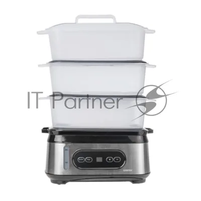 Пароварка Centek CT-1459 серебристый, 9 л, ярусы - 3, 1050 Вт, электронное