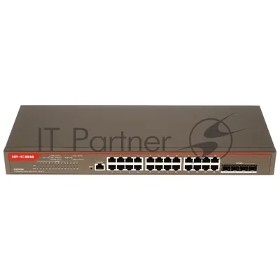 Коммутатор IP-COM G5328X, 24×1 Гбит/с + 4×10 Гбит/с SFP+, управляемый