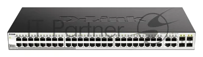 Коммутатор D-Link DGS-1210-52/F3A, 48×1 Гбит/с + 4×1 Гбит/с SFP, настраиваемый
