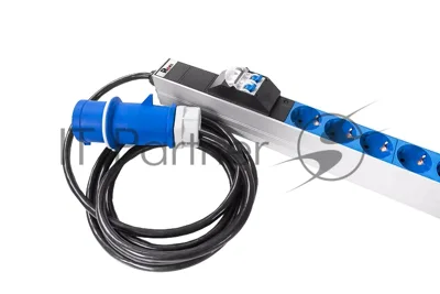 Блок силовых розеток Rem Rem-32, IEC 60320 С13, IEC 60320 С19 х 16, Shuko х 10, вход IEC 309, шнур 3 м, 1 463мм, однофазный 32А, автомат + индикатор, 