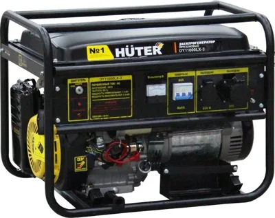 Электрогенератор бензиновый Huter DY11000LX-3, 9 кВт, 91 дБ, 85 кг