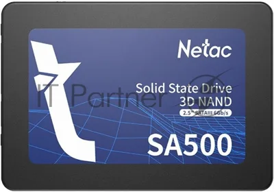 Накопитель SSD Netac SA500, 120Gb, SATA III, 2.5", R/W 500/400