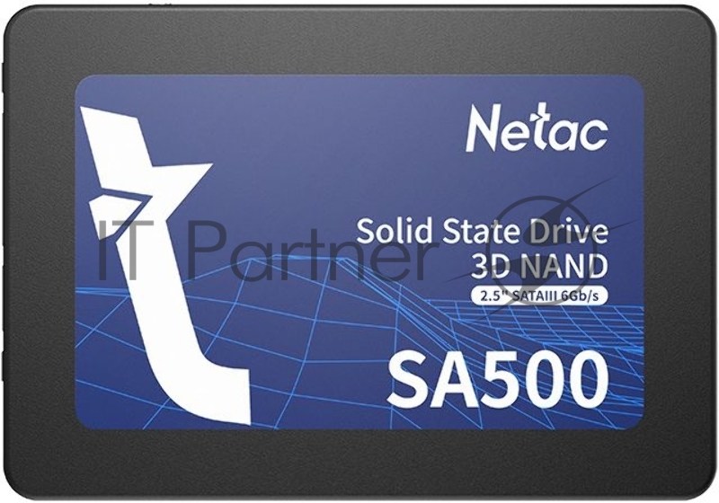 Накопитель SSD Netac SA500, 512Gb, SATA III, 2.5", R/W 520/450