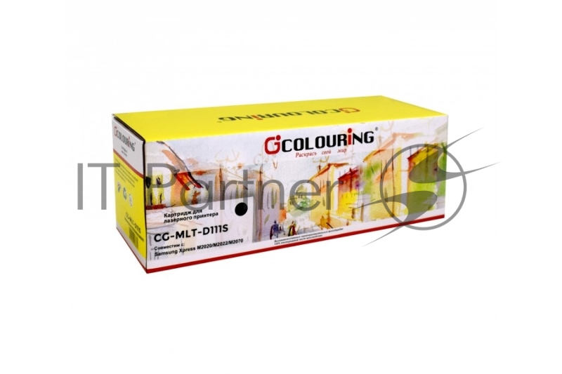 Картридж лазерный Colouring CG-MLT-D111S черный (1000 копий) для принтеров Samsung Xpress SL-M2020/SL-M2020W/SL-M2021/SL-M2022/M2070F/SL-M2070W/SL-M2070F/SL-M2070FW/SL-M2072