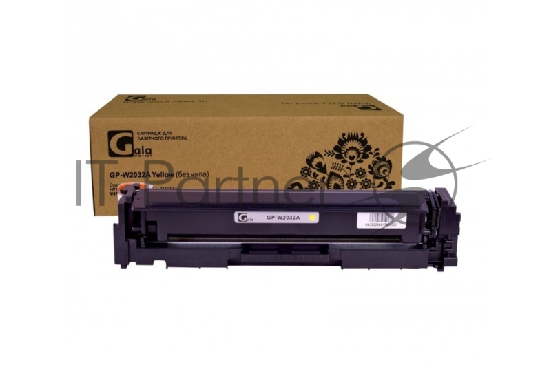 Картридж лазерный GalaPrint GP-W2032A (415A) желтый с эмулятором (2100 стр) для HP LaserJet Pro M454, HP CLJ Pro M479, W2032A