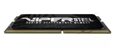 Оперативная память Patriot Steel Series, DDR4, 32GB (1x32 GB), 3200 MHz, CL22, радиатор, черный, SO-DIMM