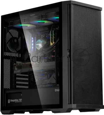Компьютерный корпус ZALMAN Z10, ATX, черный, WINDOW, 2x3.5", 2x2.5", 2xUSB 3.0, 1xUSB 3.1 Type-C, FRONT 3x140мм, REAR 1x120мм