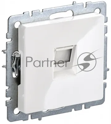 Розетка компьютерная IEK BRITE РК11-БрБ RJ45 кат.6 белый