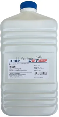 Тонер Cet SD6 CET5289500 черный бутылка 500гр. для принтера RICOH Aficio 550/1075/2051/MP1813/5500/6001/9001