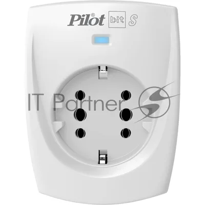 Сетевой фильтр ZIS PILOT BIT S, 1 розетка, 16А/3,5кВт, св.серый