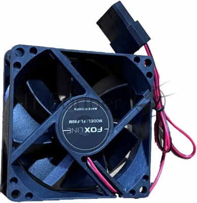 Вентилятор Foxline FL-F80M черный 80mm 4-pin