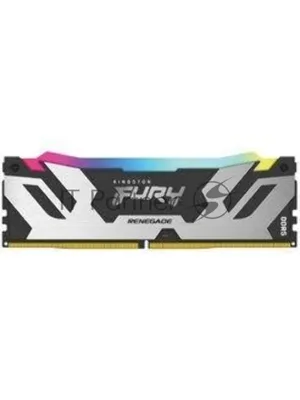 Оперативная память Kingston Fury Renegade, DDR5, 16Gb (1x16Gb), 6400MHz, CL32, DIMM, с радиатором, RGB, серебристый/черный
