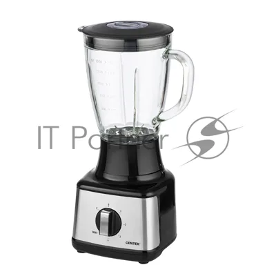 Блендер стационарный Centek CT-1303 черный, 1200 Вт, 4 скорости, турбо
