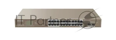Коммутатор IP-COM G1126P-24-410W, 24×1 Гбит/с PoE+ + 2×1 Гбит/с SFP (Combo), неуправляемый