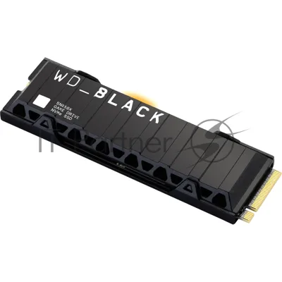 Накопитель SSD WD 2Tb Black SN850X, M.2(22x80мм), NVMe, PCIe 4.0 x4, 3D TLC, R/W 7300/6600Mb/s, IOPs 1 200 000/1 100 000, TbW 1200, DWPD 0.3, with Heat Spreader (12 мес.)
