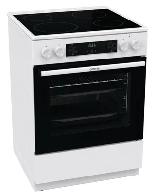 Плита электрическая Gorenje GEC6C40WD белый, конфорок 4 электрических, духовка 71 л, 60 см x 85 см x 60 см
