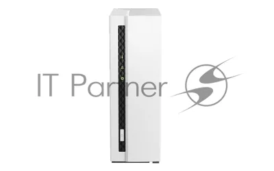 Сетевое хранилище SMB QNAP TS-133 NAS 1 HDD tray. ARM 4-core Cortex-A55 1.8GHz, ram 2 Gb (max), 1x1GbE, 1xUSB 2.0 port,1xUSB 3.2 Gen 1