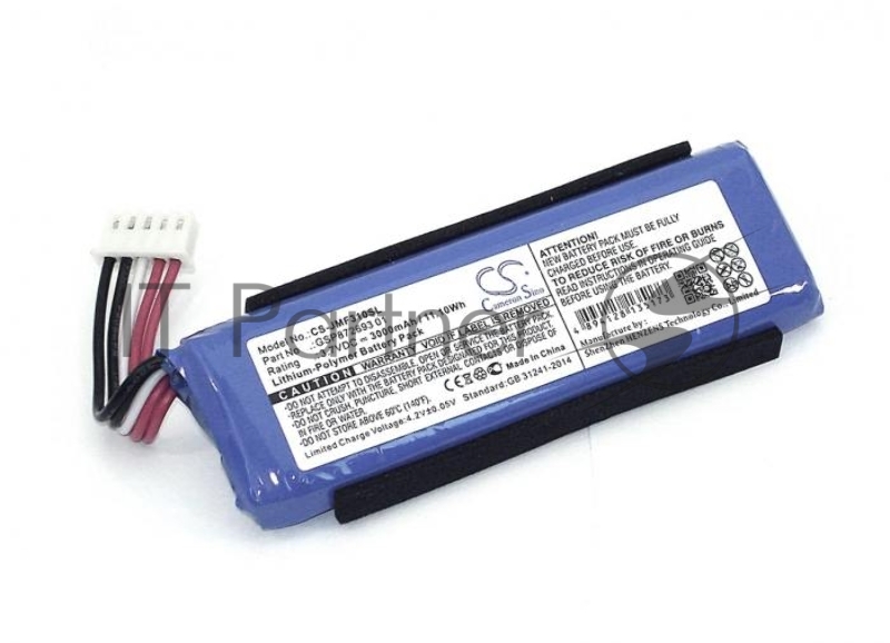 Аккумуляторная батарея CameronSino CS-JMF310SL для JBL Flip 4 3.7V 3000mAh 11.10Wh