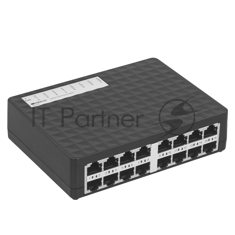 Коммутатор ORIGO OS1116/A1A, 16×100 Мбит/с, неуправляемый