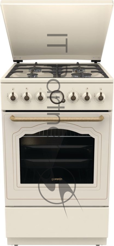 Плита газовая Gorenje GGI5BCLI бежевый, конфорок 4 газовых, духовка 67 л, 50 см x 85 см x 59.4 см