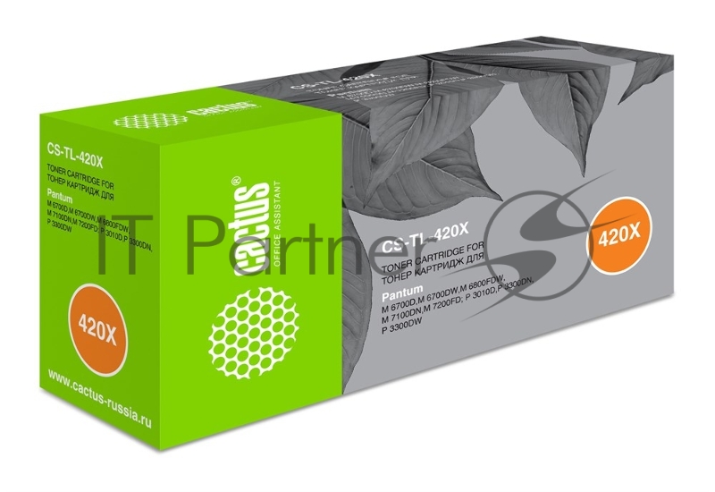 Картридж лазерный Cactus CS-TL-420X TL-420X черный (6000 стр.) для Pantum P3010D/P3010DW/P3300D/P3300DN/P3300DN(RU)/P3300DW