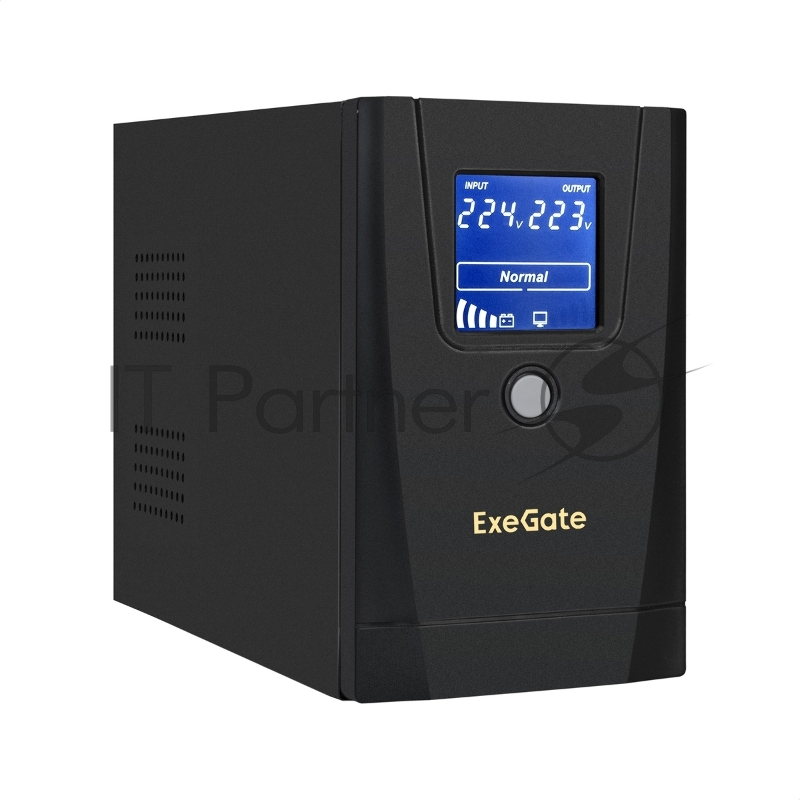 Источник бесперебойного питания ExeGate SpecialPro Smart LLB-1000.LCD.AVR.1SH.2C13.RJ.USB / 1000 ВА / 550 Вт / 1 x CEE 7 (евророзетка) / 2 x IEC 320 C13