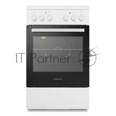 Плита электрическая Maunfeld MEC55CW07 белый, конфорок 4 шт, духовка 60 л, 50 см x 85 см x 60 см