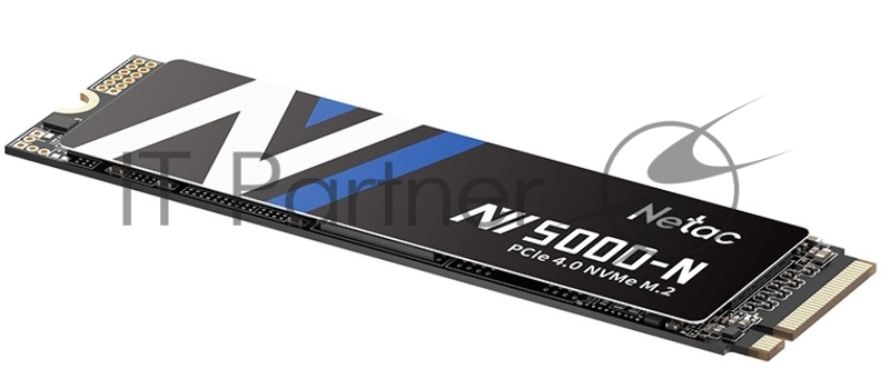 Накопитель SSD Netac NV5000-N, 1Tb, M.2 2280, PCIe 4.0 x4, NVMe, R/W 4800/4600, с радиатором