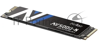Накопитель SSD Netac NV5000-N, 1Tb, M.2 2280, PCIe 4.0 x4, NVMe, R/W 4800/4600, с радиатором