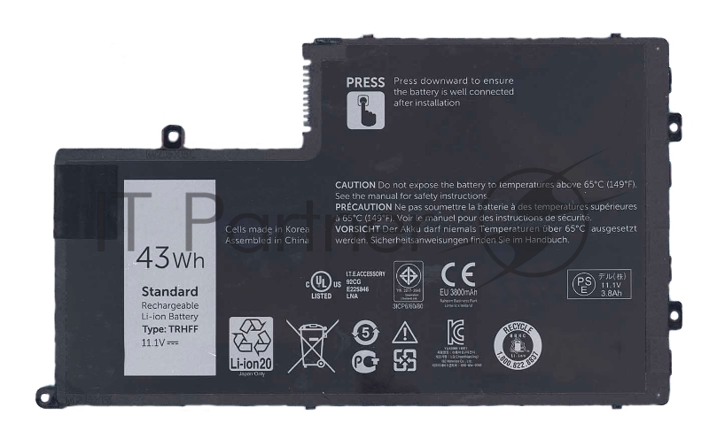 Аккумуляторная батарея для ноутбука Dell Inspiron 15-5547 43Wh TRHFF