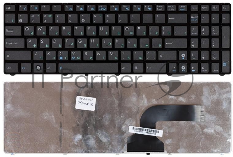Клавиатура для ноутбука Asus K52 K53 G73 A52 G60 черная с рамкой