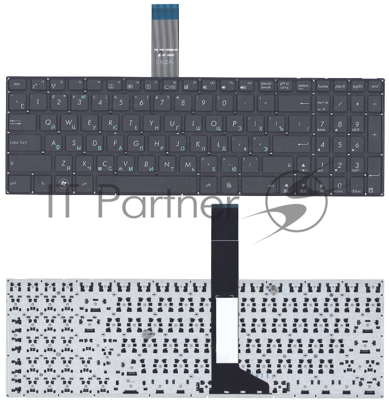 Клавиатура для ноутбука Asus X501A X501U X550 черная плоский Enter